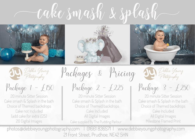 Cake Smash & Splash Packages