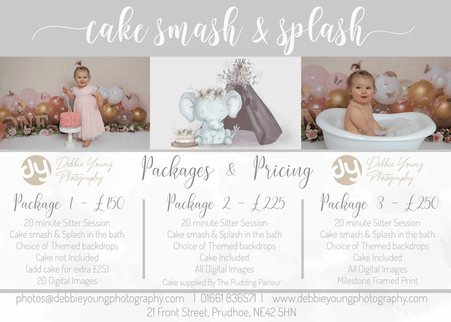 Cake Smash & Splash Packages
